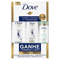 Oferta Dove Reconstrução Completa Shampoo 400ml + Condicionador 200ml + Shampoo a Seco - Cod. C15470