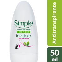 Desodorante Roll-On Simple Invisible 50ml - Cod. C15873