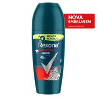 Desodorante Roll-On Rexona Antibacterial e Invisible Men 50ml - Cod. C15904
