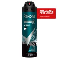 Desodorante Aerosol Rexona Masculino Invisible 150Ml - Cod. C15954