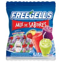 Bala Freegells Mix Sabores Azul 584g (148 Balas) - Cod. 7891151029315