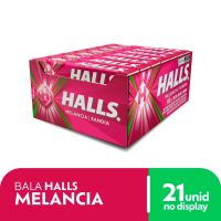 Bala Halls Melancia com 21 Unidades de 28g - Cod. 7622210858245