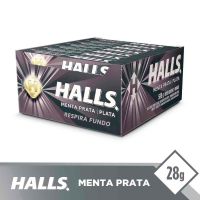 Bala Halls Menta Prata 28g | Display 21 unidades - Cod. 7622210875198