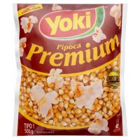 Milho para Pipoca Premium Yoki 500g | Caixa com 24 Unidades - Cod. 7891095006984C24