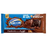 Display de Tablete de Chocolate Arcor ao Leite e Chocolate Amargo 150g (12 un/cada) - Cod. 7898142864559