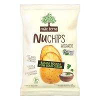 Chips de Batata Rústica Mãe Terra Orgânico Sour Cream Nuchips 32g - Cod. 7891150072589