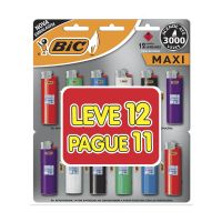 Isqueiro BIC Maxi Leve 12 Pague 10 - Cod. 070330656277C12