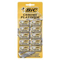 Lâmina Duplo Fio BIC Chrome Platinum c/ 50 unidades - Cod. 070330710221