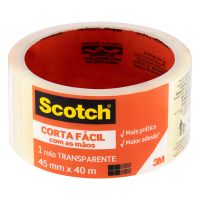 Fita de Empacotamento Scotch Corta Fácil - 45 mm x 40 m - Cod. 7891040243877