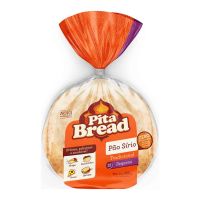 Pão Sírio Pequeno Pita Bread com 12 unidades 400g - Cod. 7896073900315