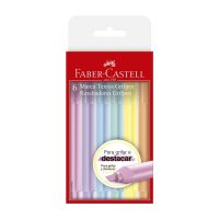 Marca Texto Faber-Castell Grifpen Tons Pastel 6 Cores 1 Pct C/ 6 Es - Cod. 7891360660316