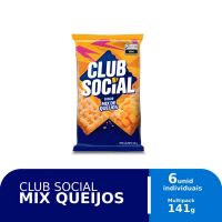 Biscoito Club Social Regular Mix de Queijos Multipack 141g - Cod. 7622210644534