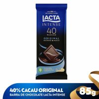 Chocolate Lacta Intense Meio Amargo 40% Cacau Original 85g - Cod. 7622210699992