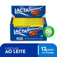 Chocolate Lacta Ao Leite com 12 Unidades de 165g - Cod. 7622210709516