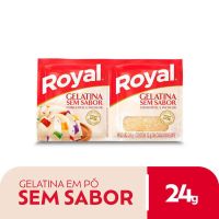 Gelatina Royal em Pó Sem Sabor Incolor 24g - Cod. 7893333229001