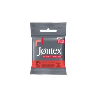 Preservativo Camisinha Jontex Sabor Frutas Vermelhas - 3 Unidades - Cod. 7896222720290