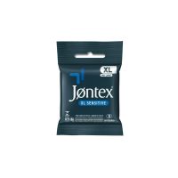 Preservativo Camisinha Jontex Sensitive XL - 3 Unidades - Cod. 7896222720320