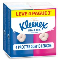 Lenço de Papel Kleenex Dia a Dia Bolso 40un - Pack L4P3 - Cod. 7896018703940