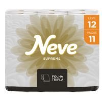 Papel Higiênico Neve Supreme Folha Tripla 20m 12un - L12P11 - Cod. 7896018704282