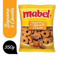 Biscoito Rosquinha Banana E Canela Mabel Pacote 350g - Cod. 7896071025072