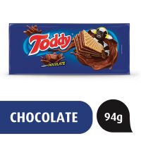 Biscoito Wafer Recheio Chocolate Toddy Pacote 94g - Cod. 7896071025386