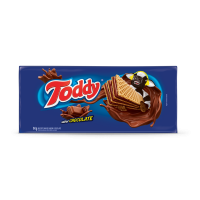 Biscoito Wafer Recheio Chocolate Toddy Pacote 94g - Cod. 7896071025386