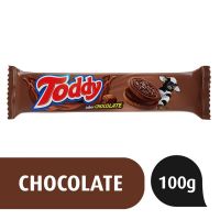 Biscoito Chocolate Recheio Chocolate Toddy Pacote 100g - Cod. 7896071024839