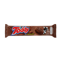 Biscoito Chocolate Recheio Chocolate Toddy Pacote 100g - Cod. 7896071024839