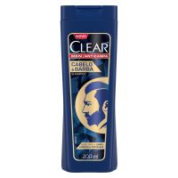 Shampoo Anticaspa Clear Men Cabelo & Barba 200mL - Cod. 7891150075276