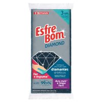 Esponja Esfrebom Diamond Com 3 - Cod. 7896001044838