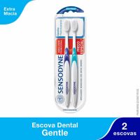 Kit Promocional Sensodyne Gentle com duas Escovas Dentais para Dentes Sensíveis - Cod. 7896015591359
