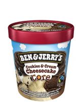 Sorvete Ben&Jerry's Cookies&Cream Cheesecake core | Caixa com 8 - Cod. 76840003334C8