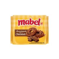 Biscoito Amanteigado Chocolate Mabel Pacote 330g - Cod. 7896071023139