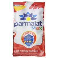 Leite em Pó Instantâneo Integral Parmalat Max Pacote 400g - Cod. 7898955617748