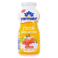 Bebida Láctea Fermentada com Preparado de Morango Zero Lactose para Dietas com Restrição a Lactose Parmalat Zymil Frasco 170g - Cod. 7891097101038