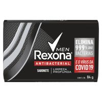 Sabonete Barra Antibacterial Rexona Men Limpeza Profunda 84g - Cod. 7891150068902