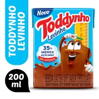 Bebida Láctea Uht Chocolate Toddynho Levinho Caixa 200mL - Cod. 7894321242521