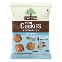 Cookie Integral Orgânico Mãe Terra Diet 4 Castanhas Brasileiras 120g - Cod. 7896496981021