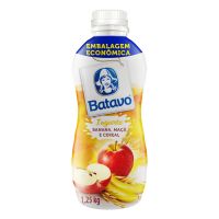 Iogurte Parcialmente Desnatado com Preparado de Banana, Maçã e Cereal Batavo Garrafa 1,25kg Embalagem Econômica - Cod. 7891097103391C8