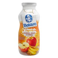 Iogurte Parcialmente Desnatado com Preparado de Banana, Maçã e Cereal Batavo Frasco 170g - Cod. 7891097102868C24