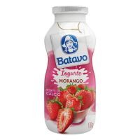 Iogurte Parcialmente Desnatado com Preparado de Morango Batavo Frasco 170g - Cod. 7891097102851