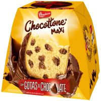Chocottone Bauducco Maxi com Gotas e Cobertura de Chocolate 500g - Cod. 7891962027357