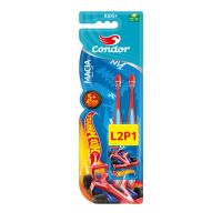 Escova Dental Condor Macia Hot Wheels Kids+ Cabeça P Leve 2 Pague 1 Unidade - Cod. 7891055815908