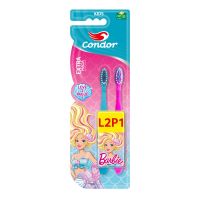 Escova Dental Condor Extramacia Barbie Kids Cabeça P Leve 2 Pague 1 Unidade - Cod. 7891055816059