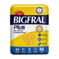 Fralda Bigfral Plus Normal M 9 Unidades - Cod. 7896012800829