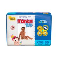 Fralda Turma da Mônica Baby Mega XXG 36 Unidades - Cod. 7896012879856