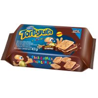 Biscoito Tortuguita Recheado Chocolate 43g (12 un/cada) - Cod. 7896058200218C12