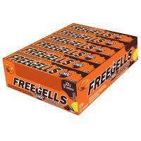 Drops Freegells Play Laranja Recheio Sabor Chocolate 12 Unidades - Cod. 7891151040976
