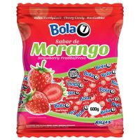 Bala Mastigável Bola7 Morango 600g - Cod. 7891151037563