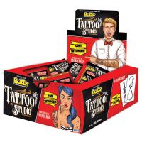 Chicle Buzzy Tattoo Studio Morango 100 Unidades - Cod. 7891151039420